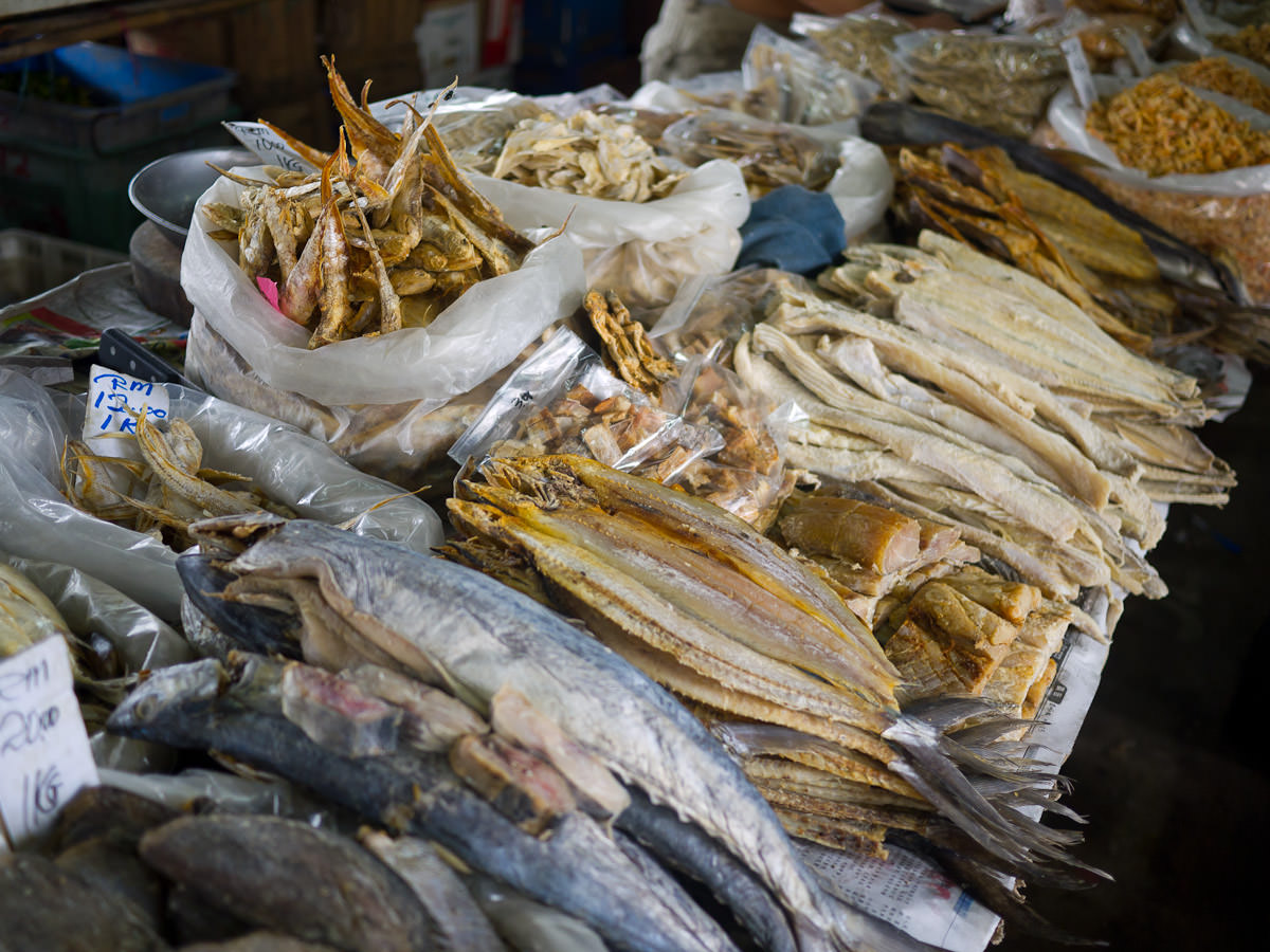 Dried fish and shrimps