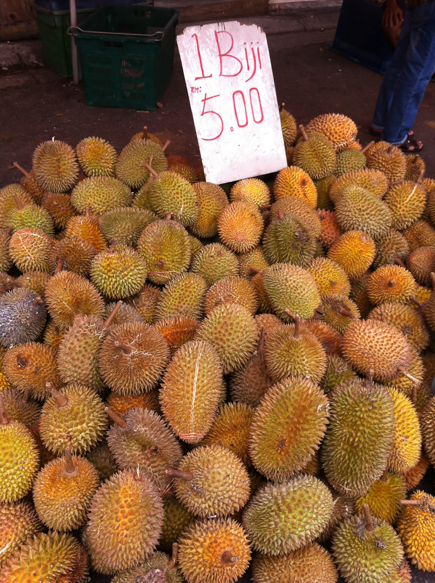 Durians, RM$5 each