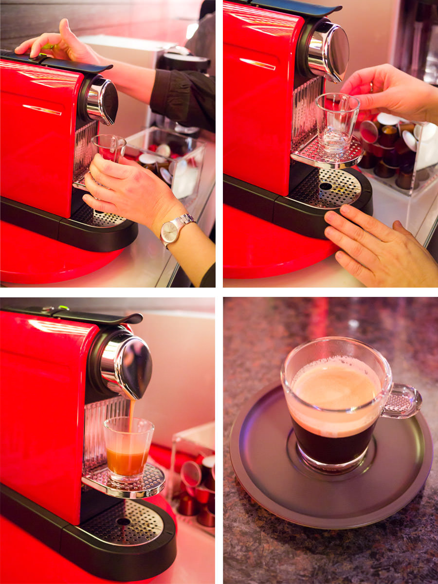 Making a Nespresso coffee