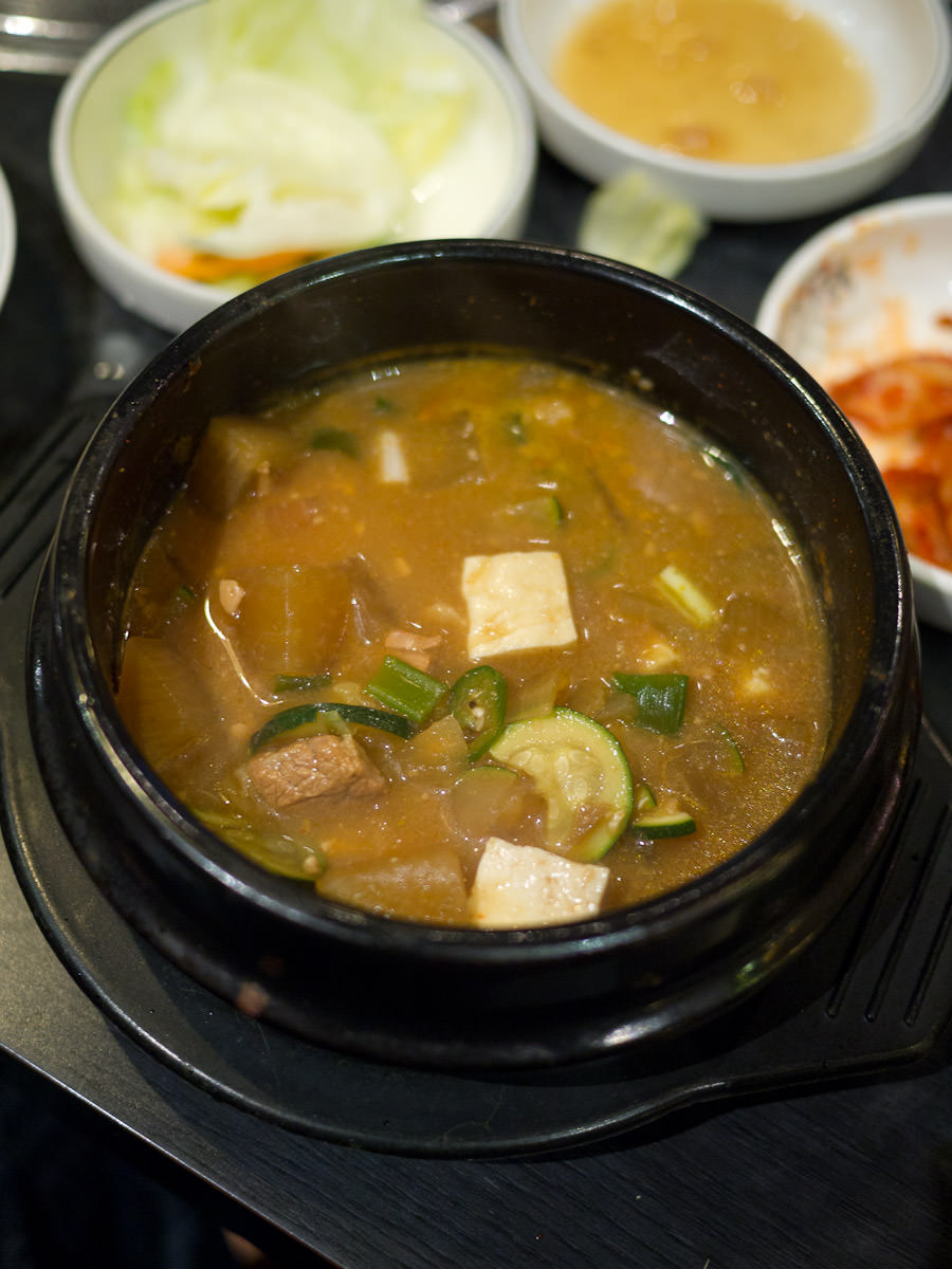 Doenjang jjigae (soybean stew)