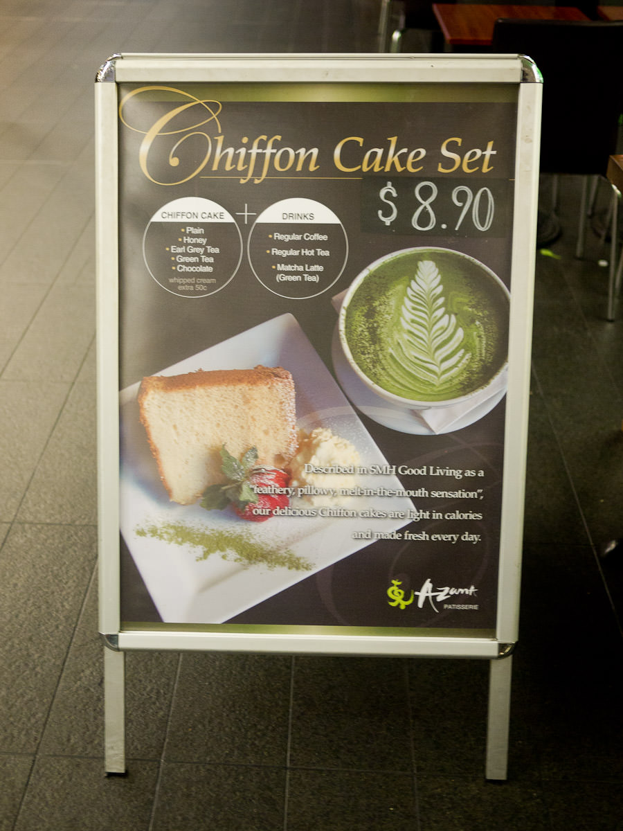 Chiffon Cake Set sign