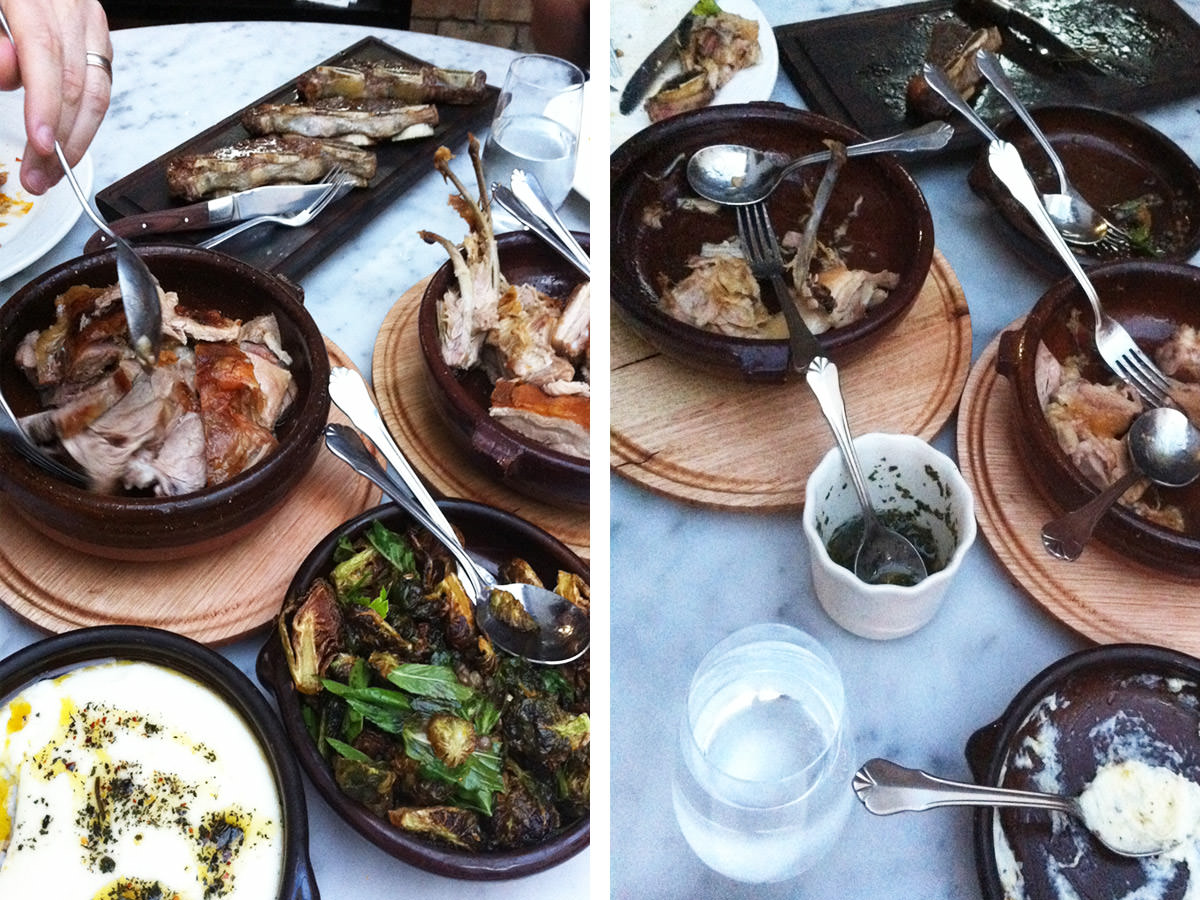 Before and after at Porteño, Surry Hills