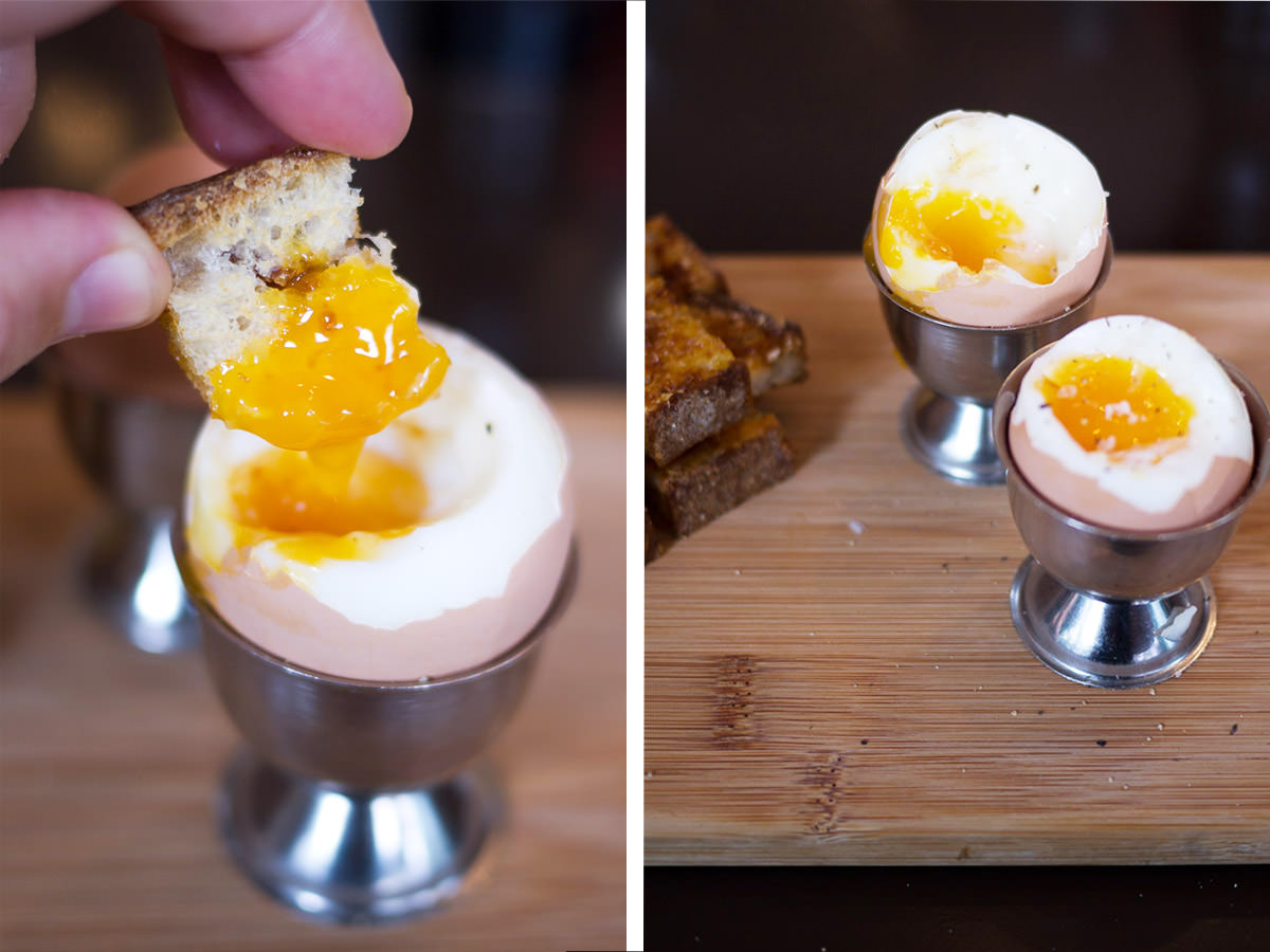 Vegemite toast soldiers and soft-boiled eggs