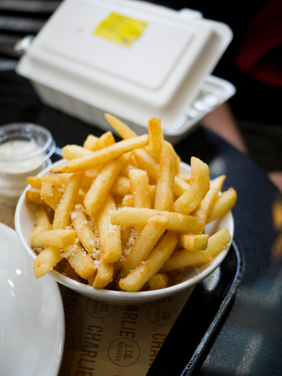 Truffle and parmesan fries, Charlie & Co