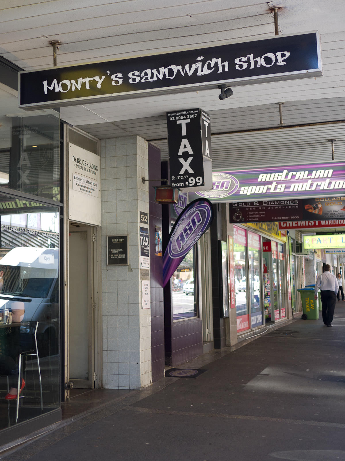 Monty's Sandwich Shop, Bondi Junction, Sydney