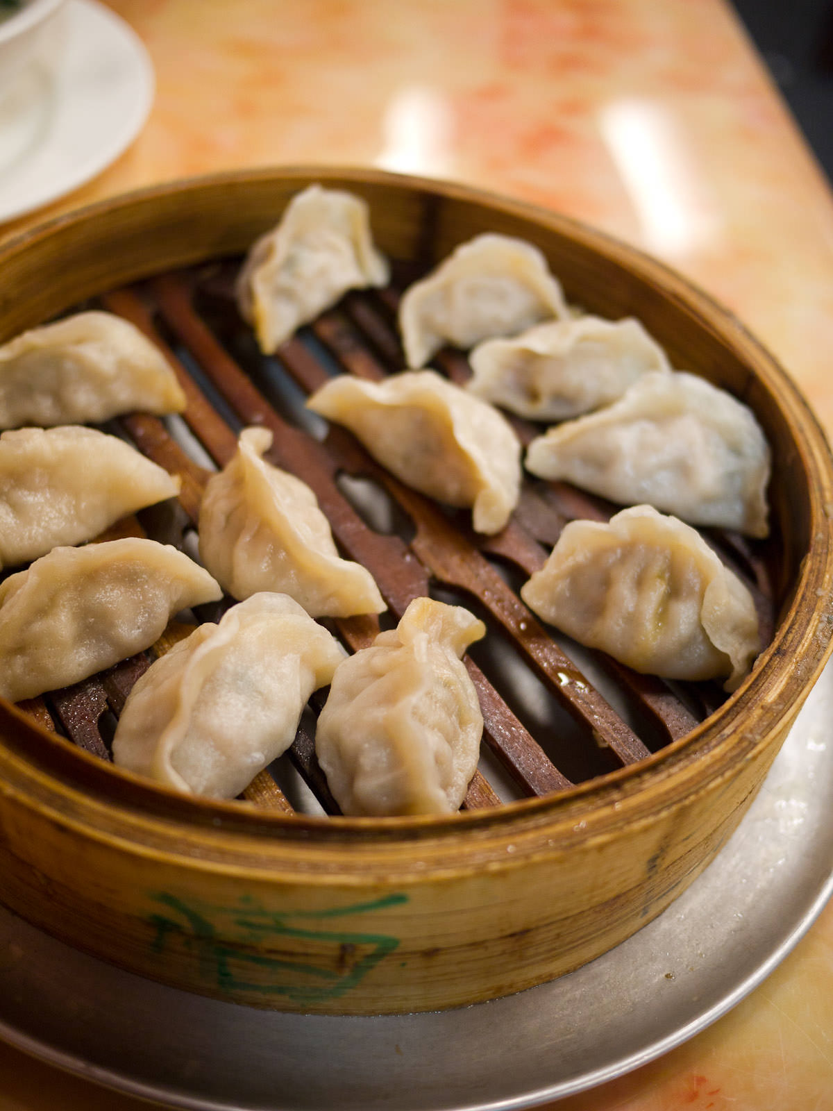 Pork and Chinese cabbage steamed dumplings (AU$11)