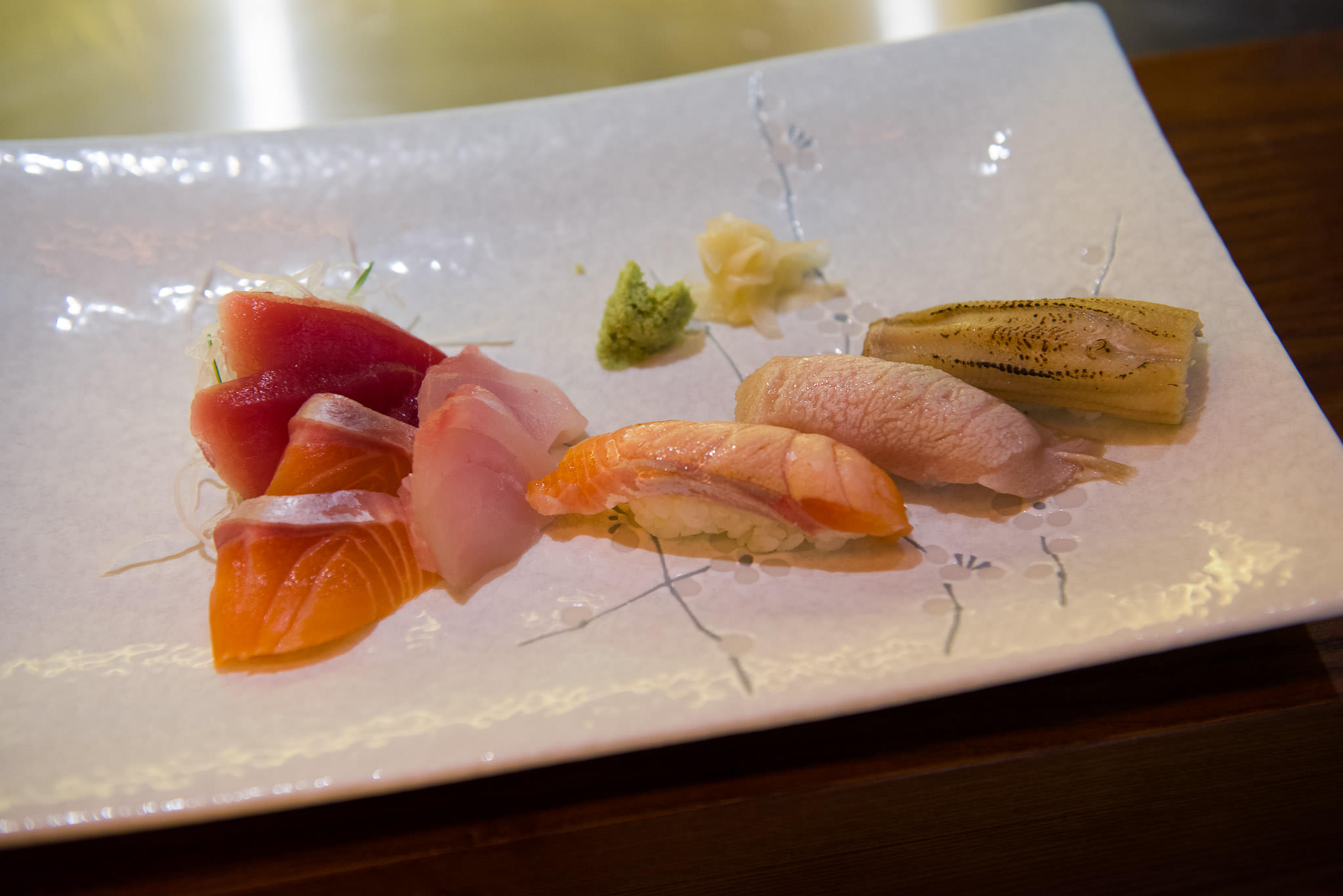Sashimi and sushi course