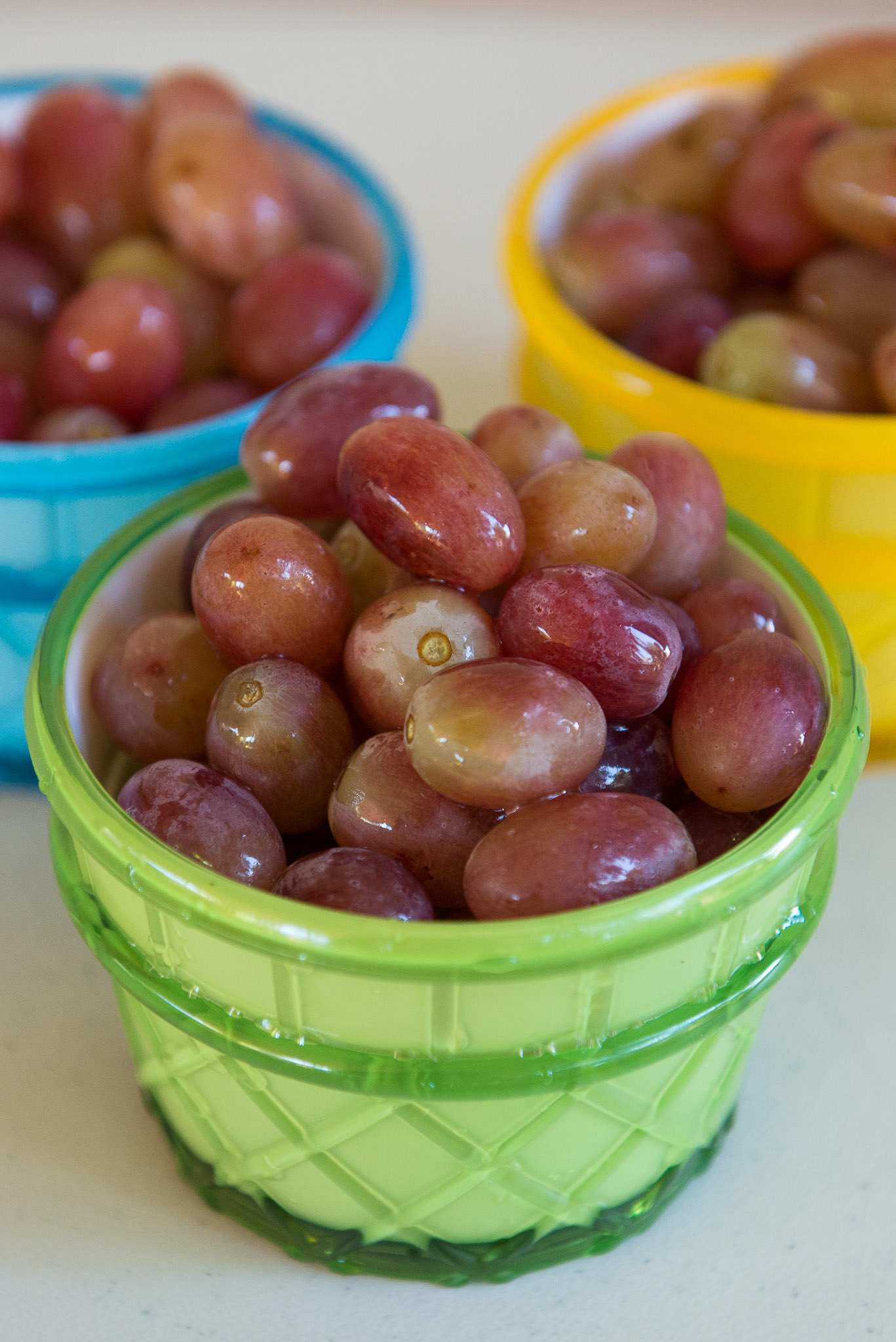 Seedless red grapes