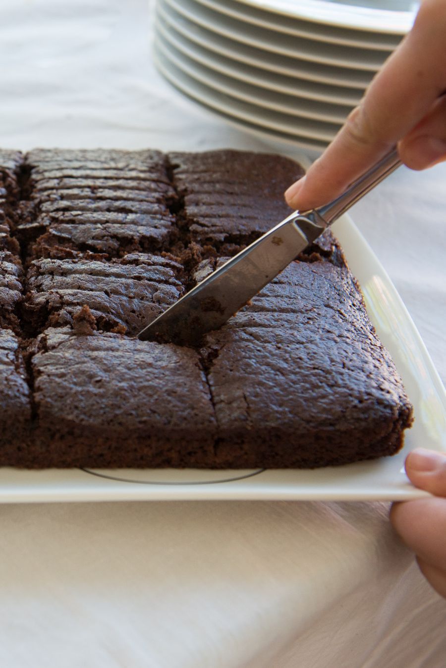 Carving up the Coca-Cola brownies