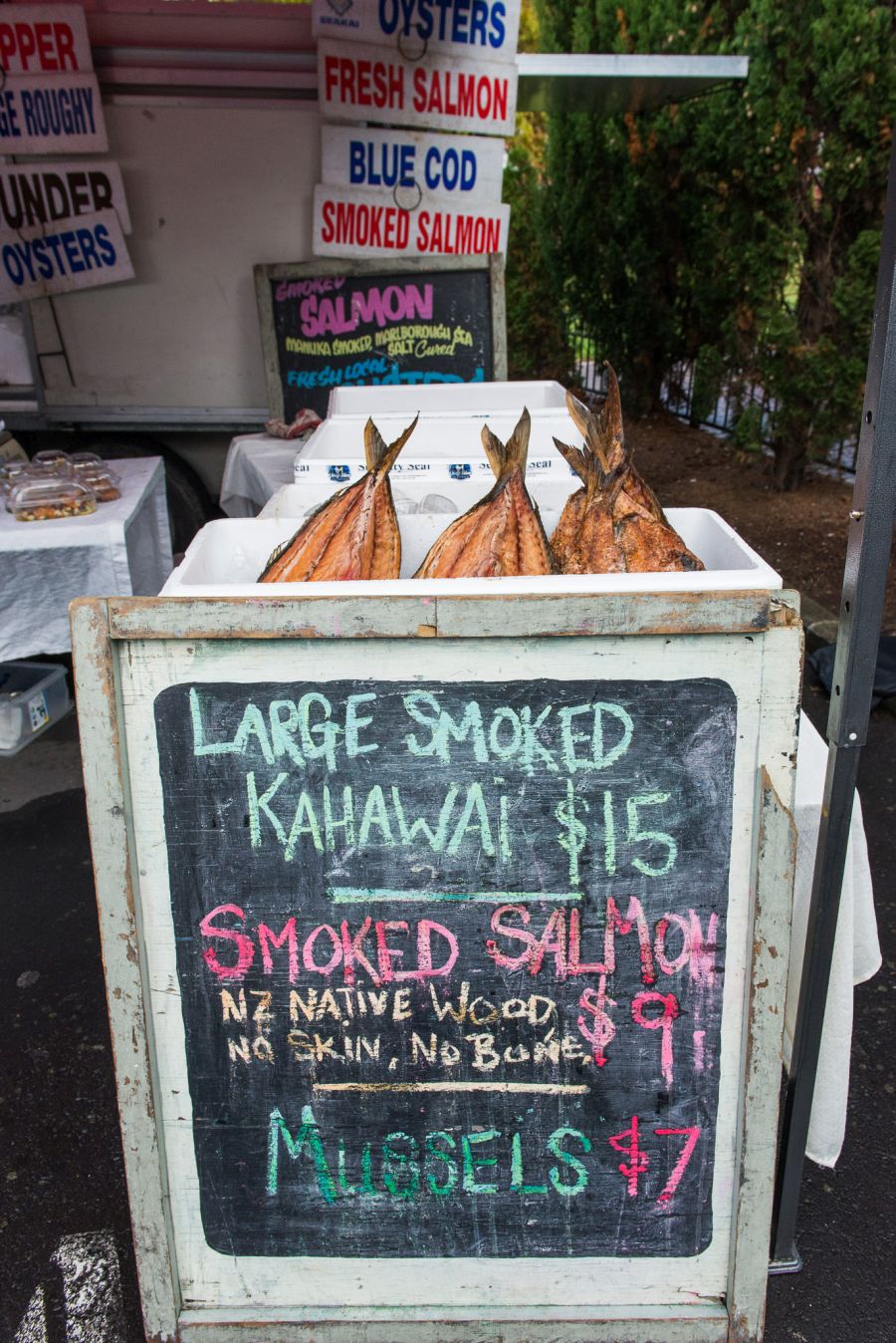 Smoked fish at Parnell Farmers Market