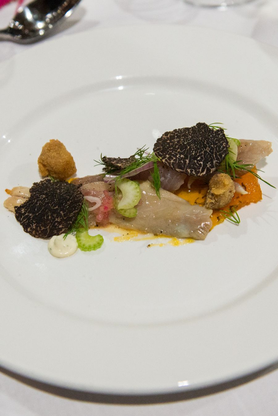 Herring, finger lime and bone marrow by Kiren Mainwaring of Dear Friends and Co-Op Dining