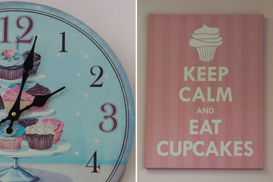 Cupcake clock and Keep calm