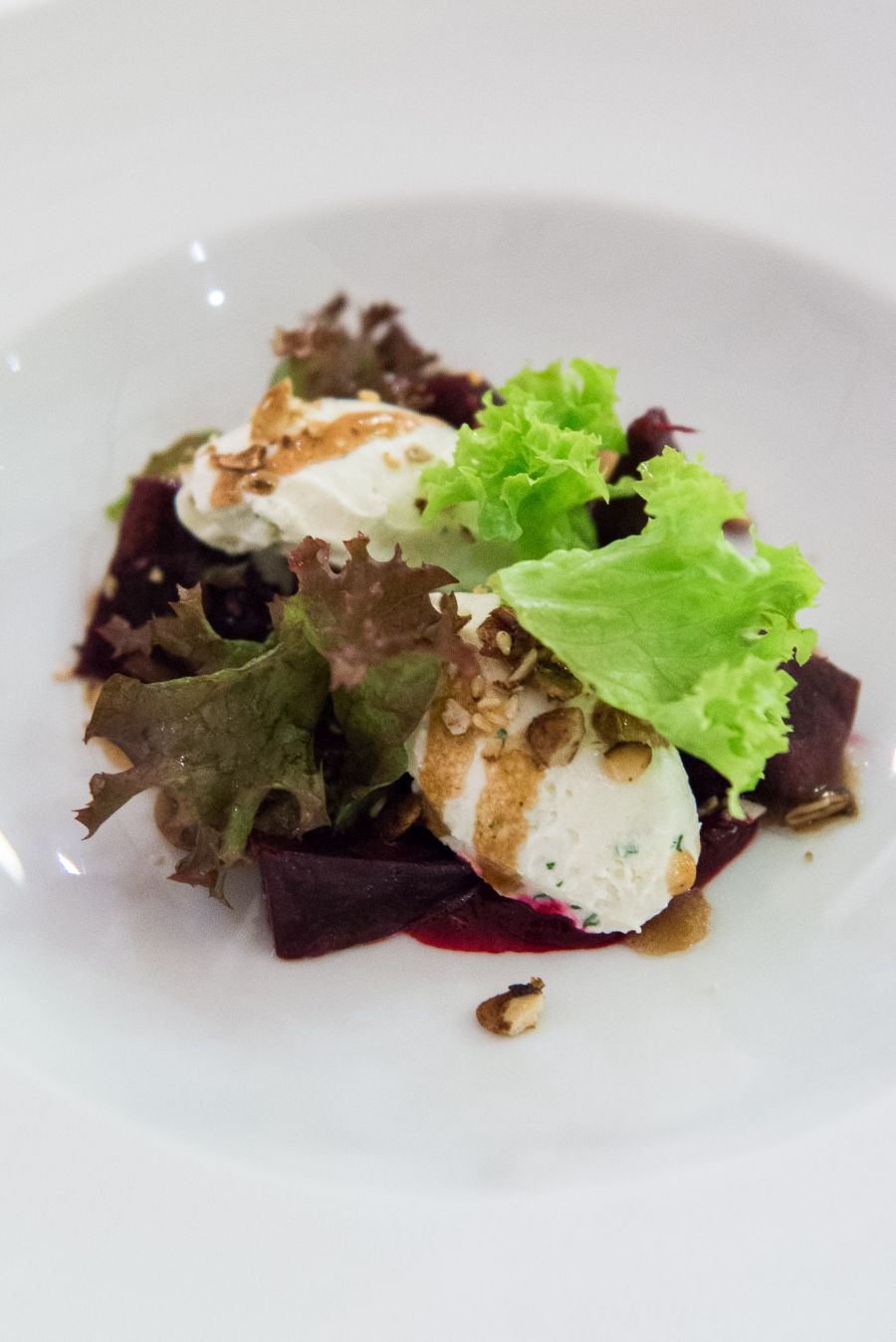 Beetroot and goats cheese
