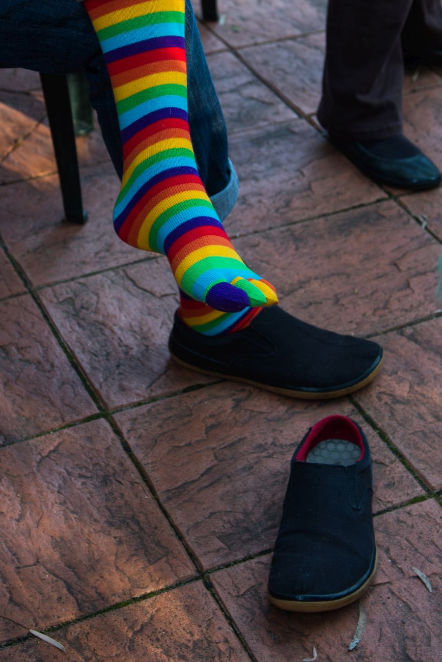 Uncle Mike's rainbow socks