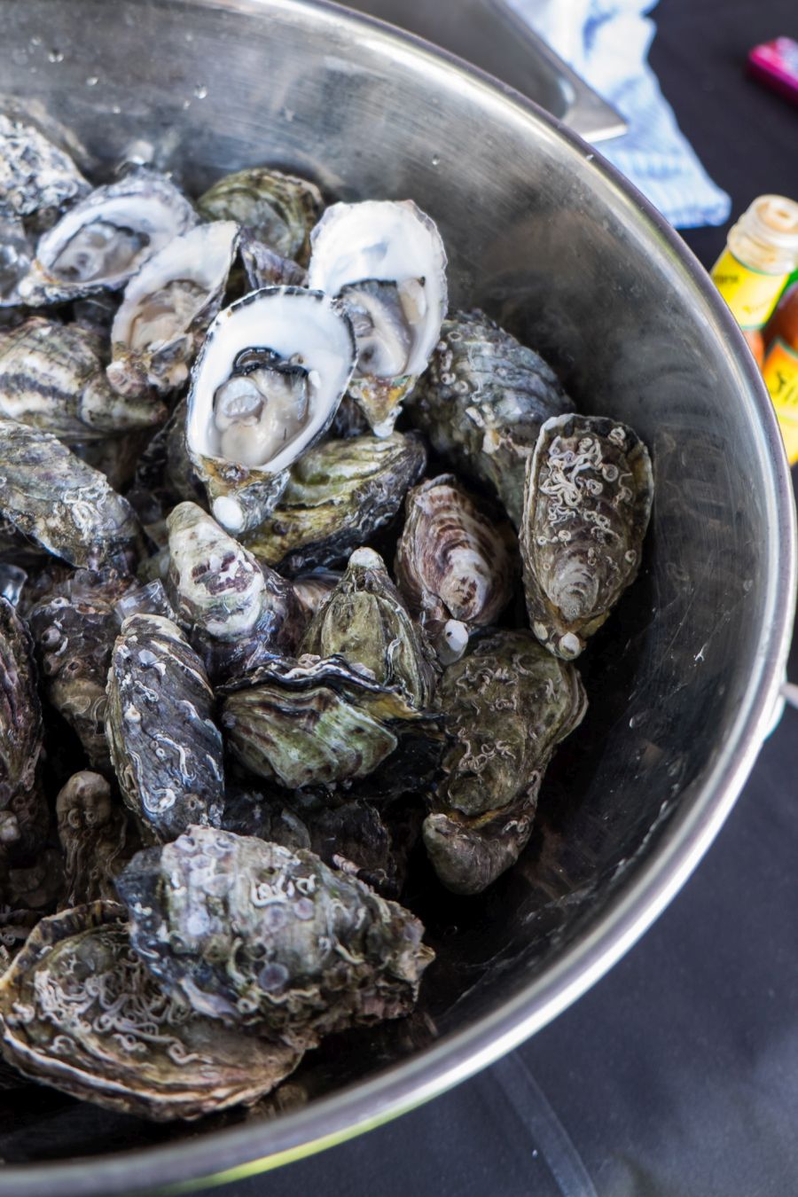 Coffin Bay oysters shucked by Jerry Fraser