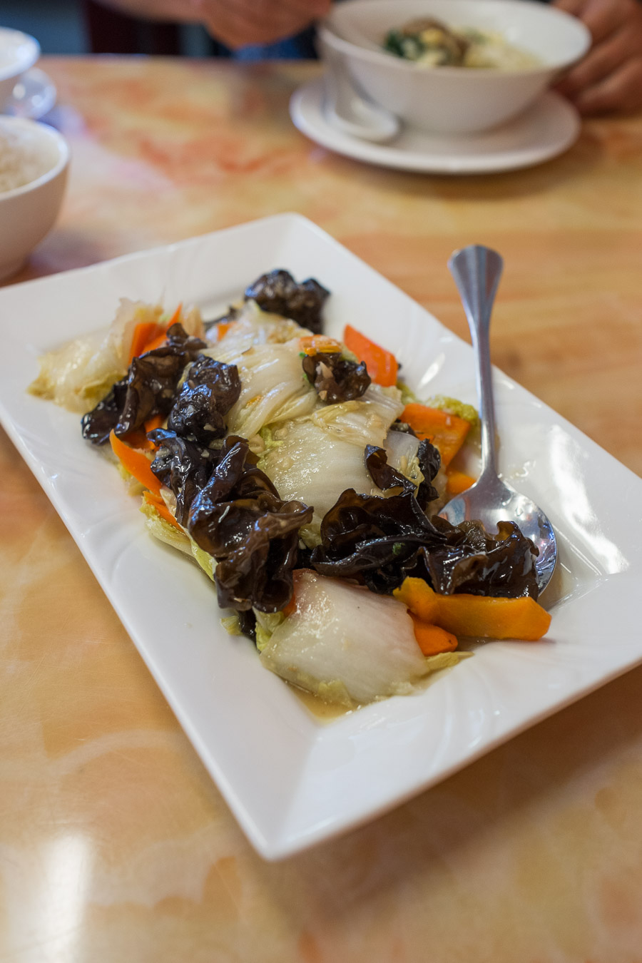 Cabbage and black fungus