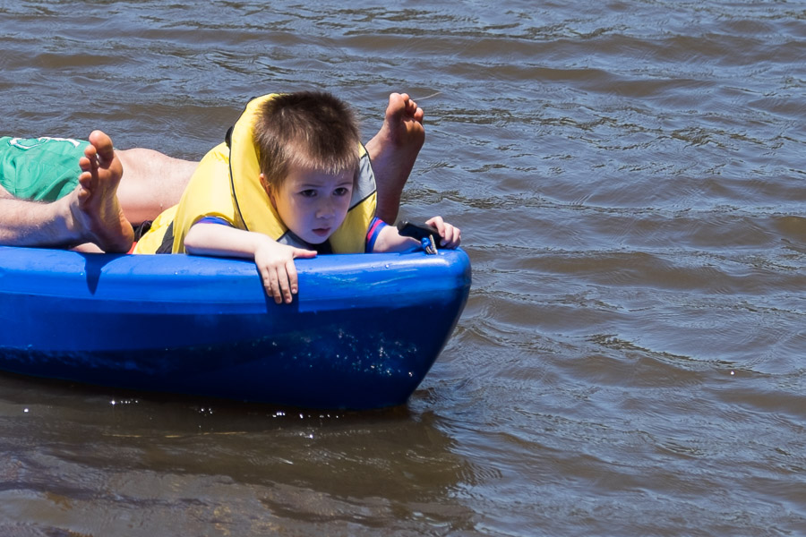 Kayaking is intense!