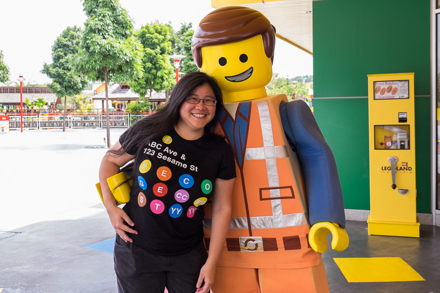 My favourite shot of the day of me and Emmet from the LEGO Movie