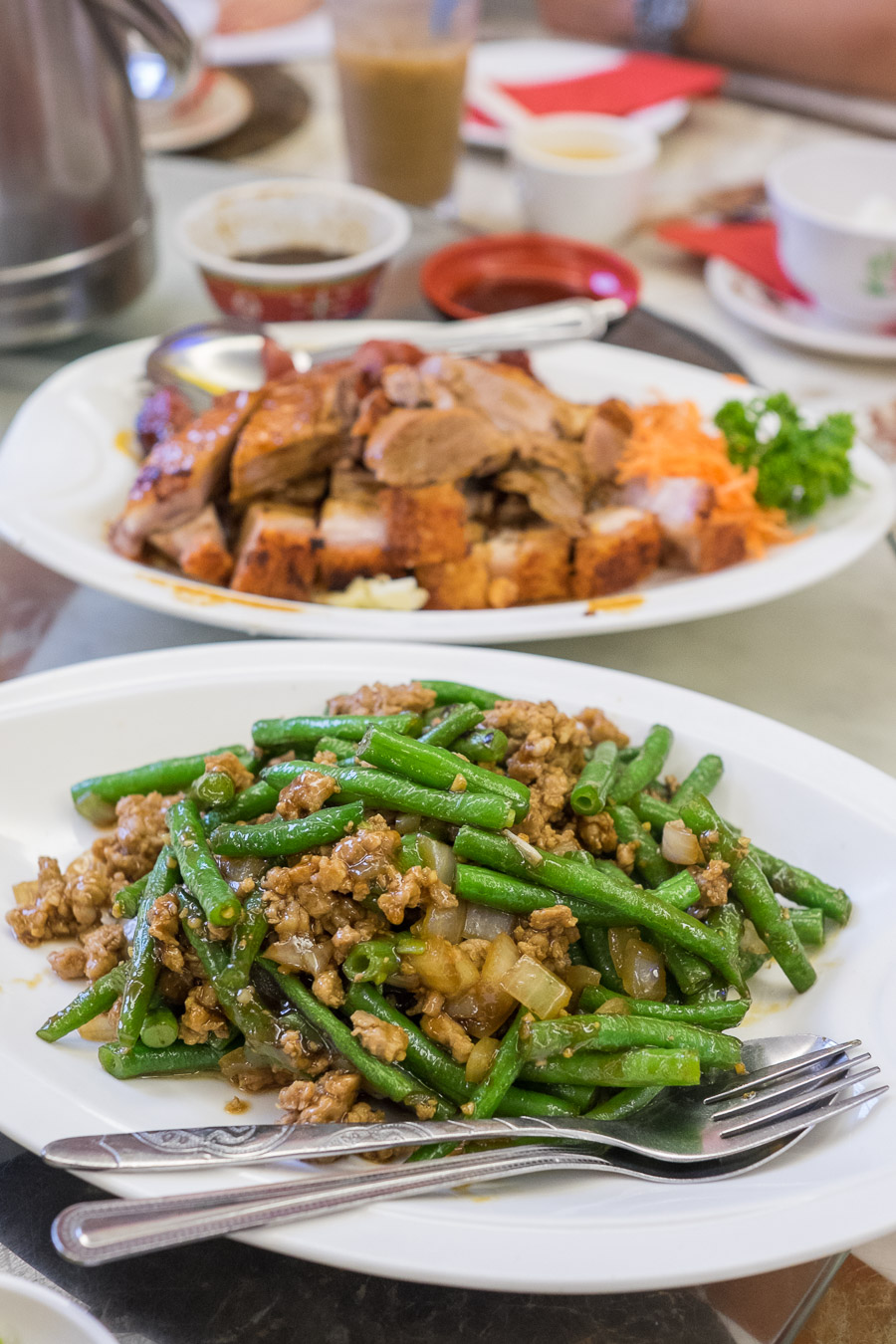 Green beans with pork mince (my favourite)