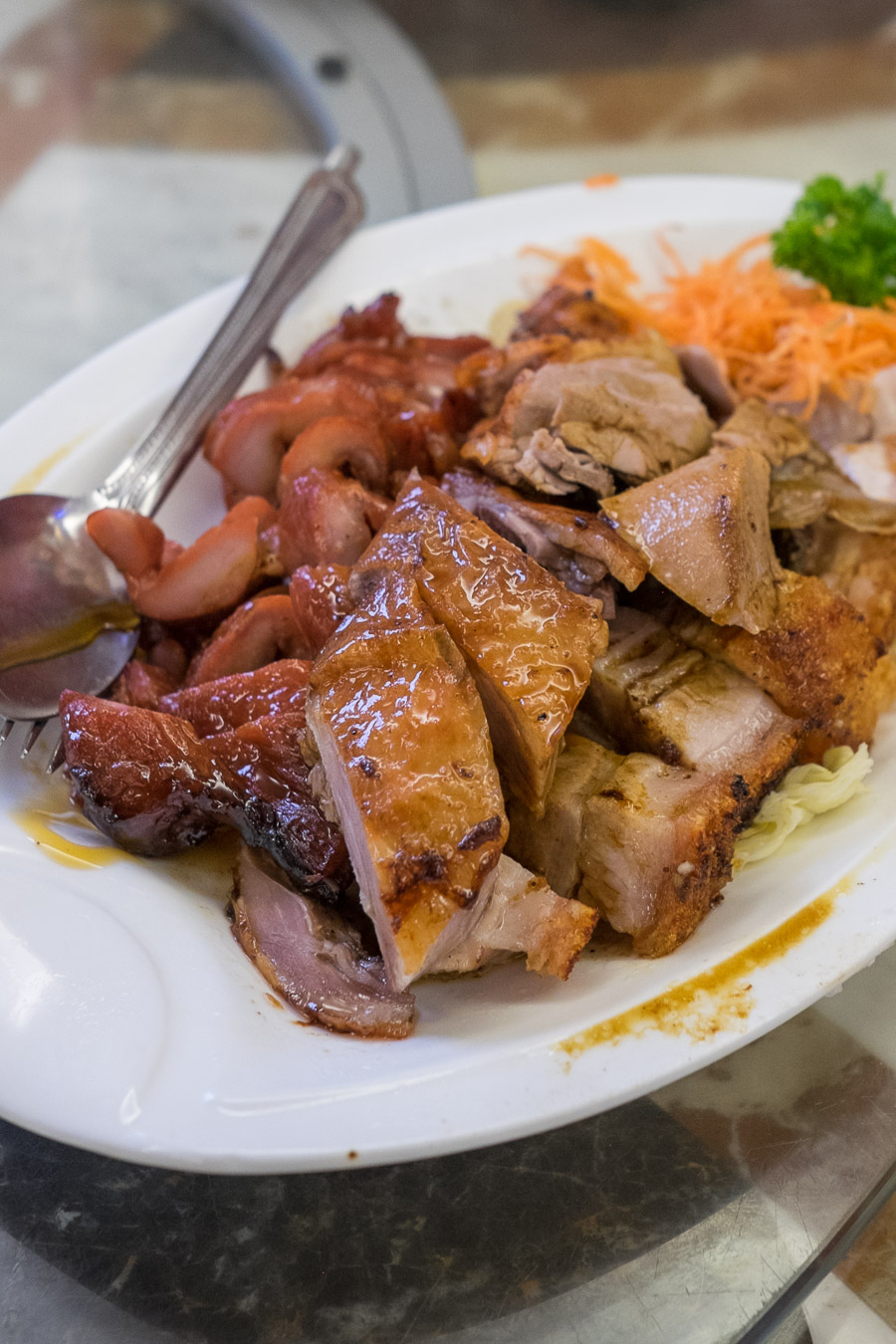 Large BBQ combination (BBQ pork, roast pork and roast duck)