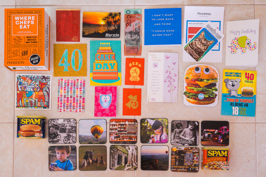 Birthday goodies. Have you see the video of my singing burger birthday card?