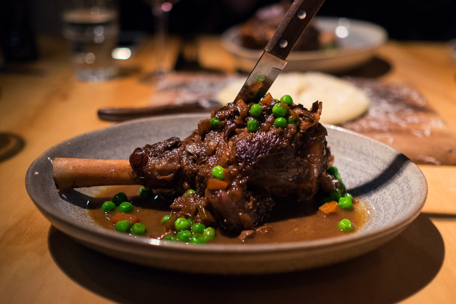 Lalla Rookh's icon dish - braised lamb shank, medieval style with sweet spices and prunes
