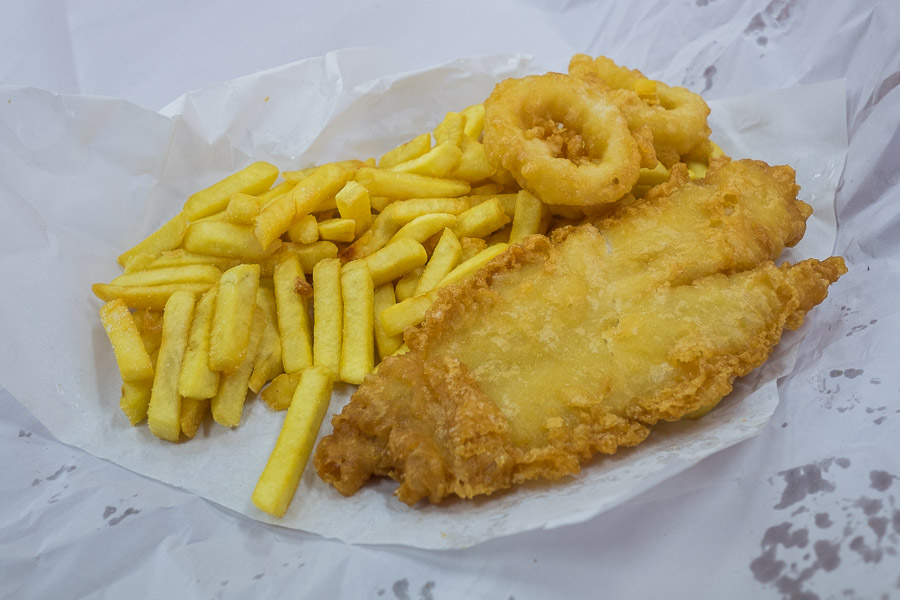 Fish and chips in Flinders