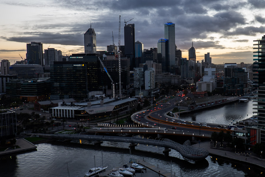 Early morning in Melbourne.