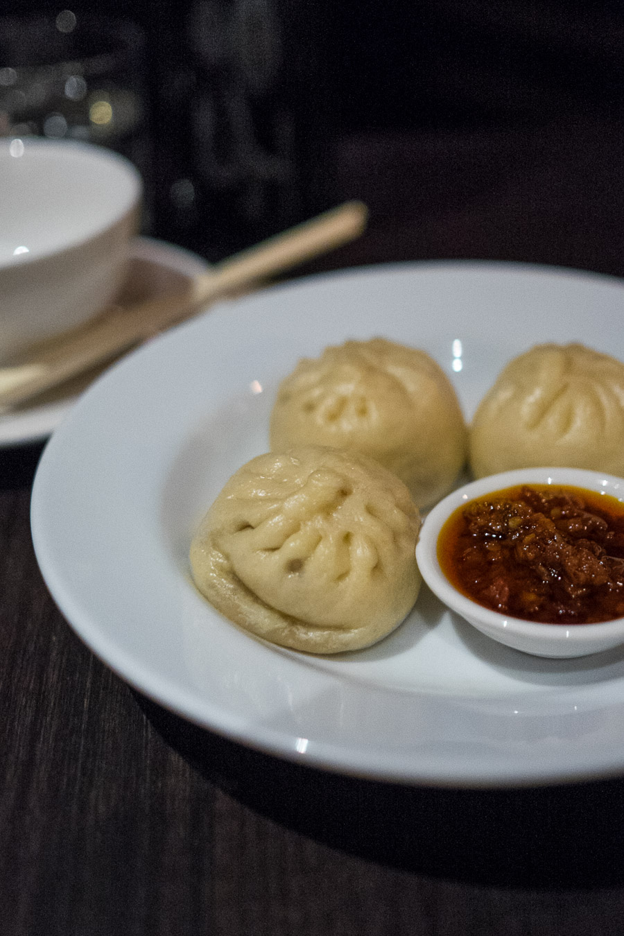 Mini pork buns with rooftop honey and house chilli sauce