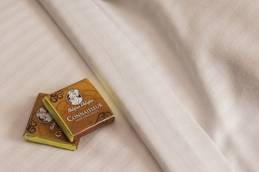 Chocolates on my bed