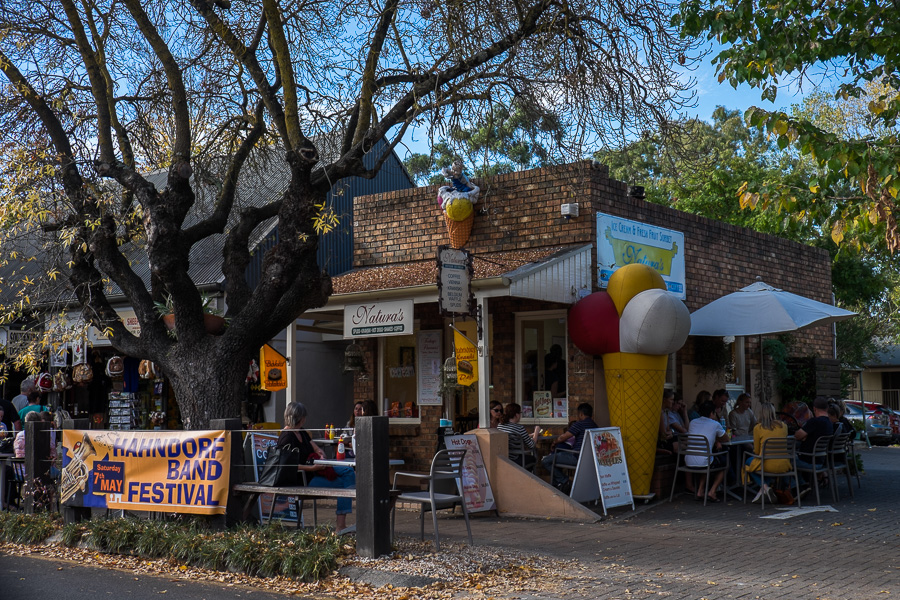 Just one of multiple ice cream places on Main Street, Hahndorf.