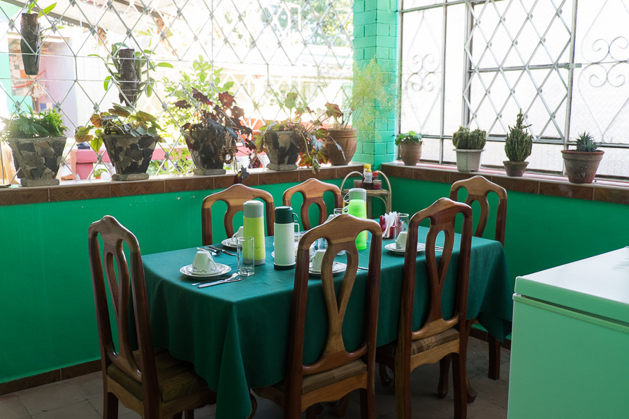 Aracelys' dining room where we ate breakfast each morning
